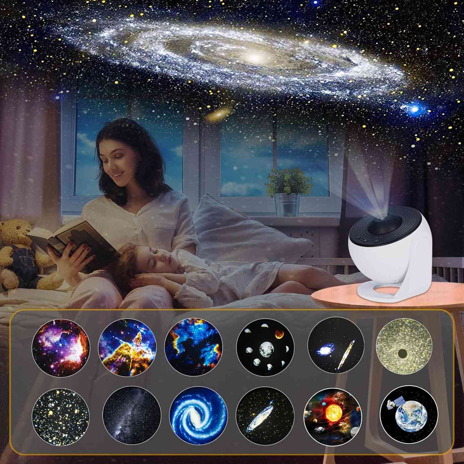 Cosmic Star Night Light Projector with Solar System Stars - Halri
