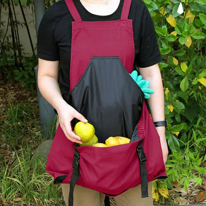 Practical Garden Apron with Cross Straps & Big Pockets - Halri