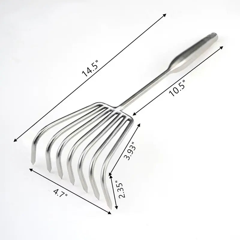 Heavy Duty Steel Garden Rake with Comfort Grip
