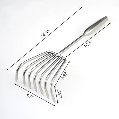 Heavy Duty Steel Garden Rake with Comfort Grip