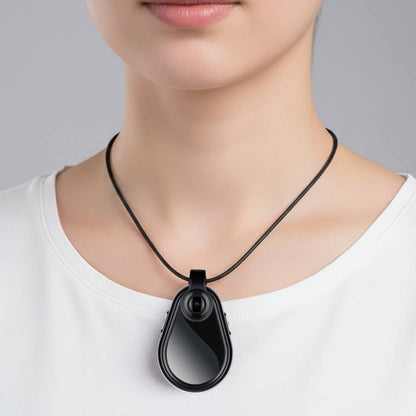 Covert Spy Camera Pendant with Sound Recording