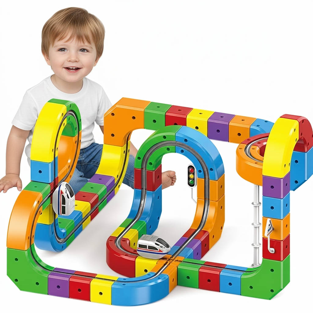 Fun Kids Magnetic Railway Set - Halri