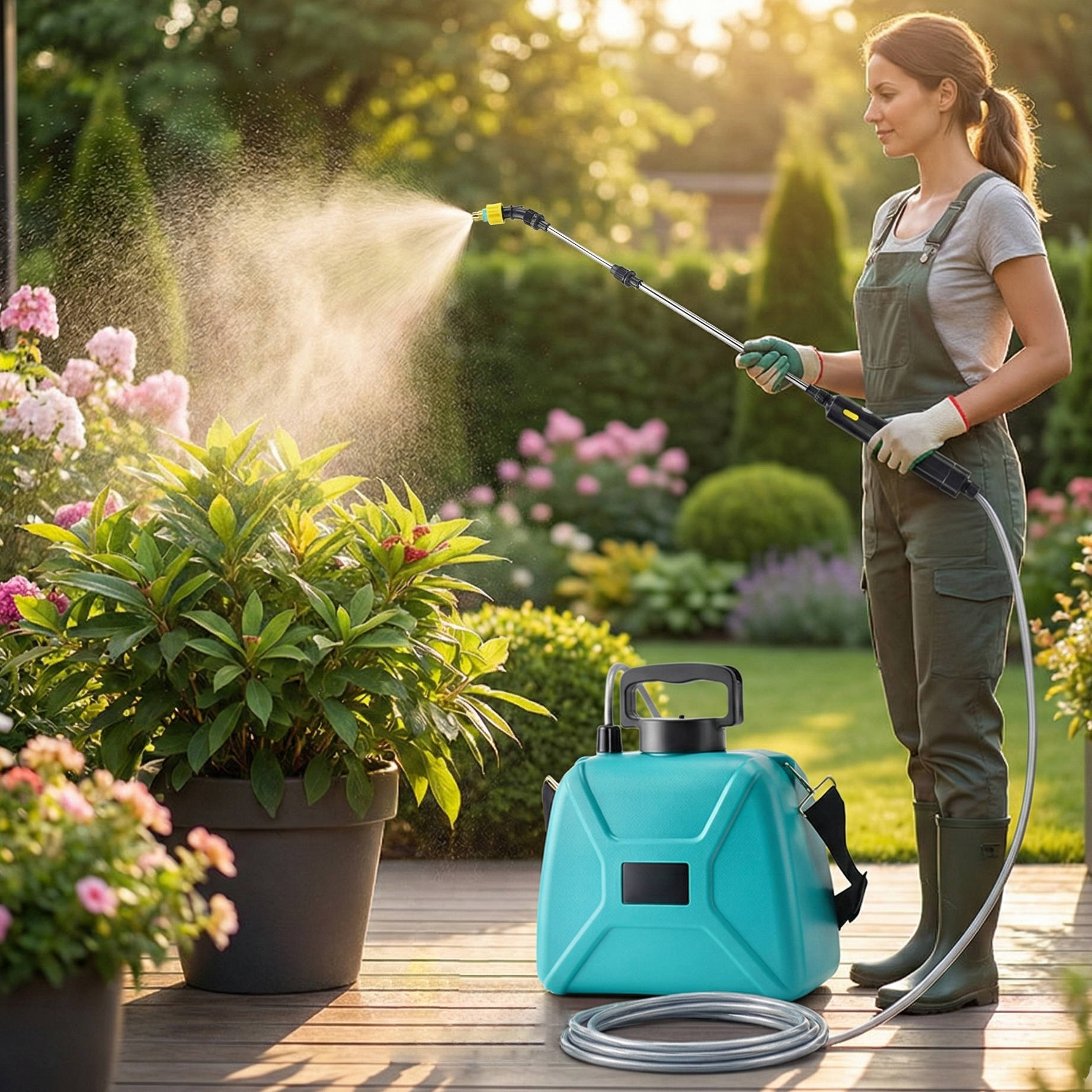Portable 5L Battery Powered Garden Water Sprayer - Halri