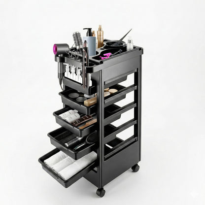 Mobile Salon Storage Cart 5 Drawer Organizer - Halri