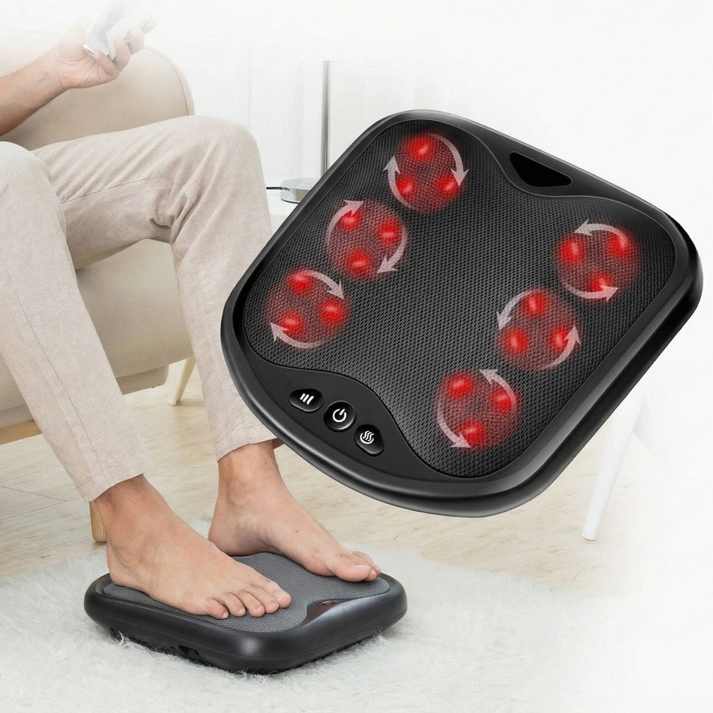 Heated Shiatsu Foot Massager with Deep Tissue Knead - Halri