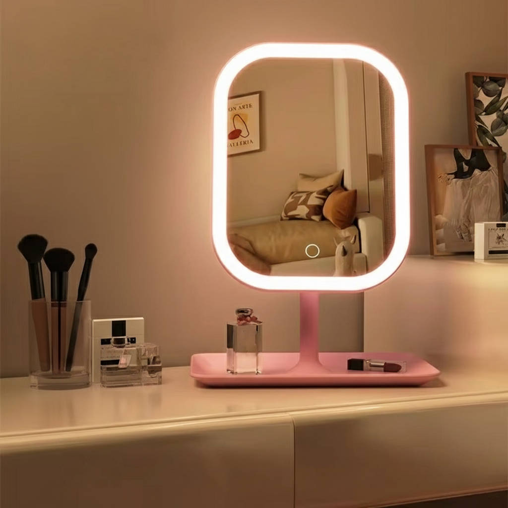 Portable LED Lighted Makeup Mirror