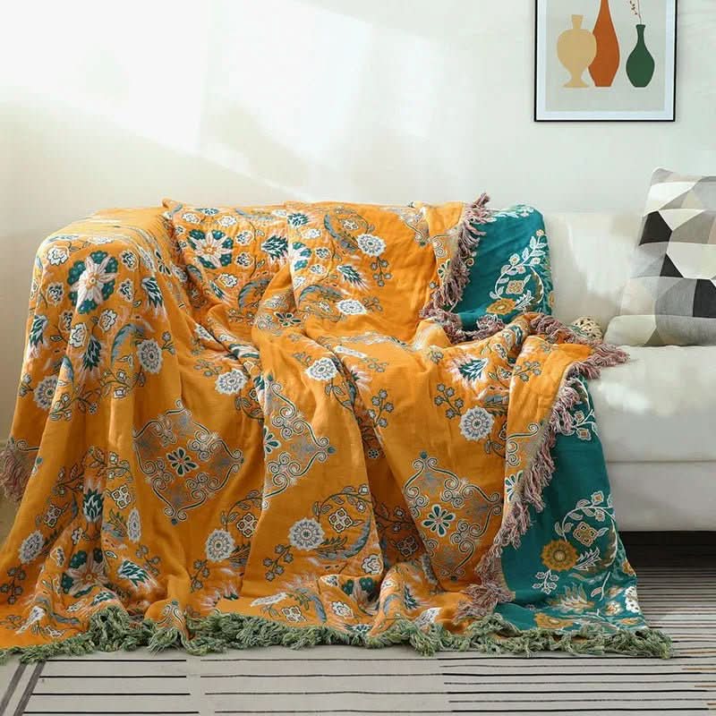 Soft Bohemian Throw Blanket for Home Decor