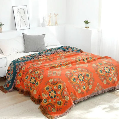 Soft Bohemian Throw Blanket for Home Decor - Halri