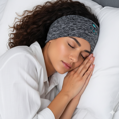 Wireless Sleep Headband - Blackout Light Blocker with Music
