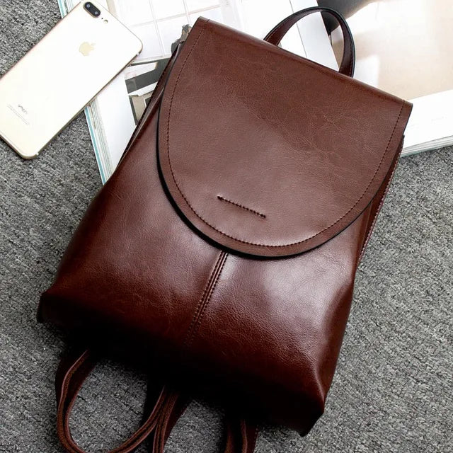 Fashionable Leather Backpack for Women