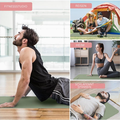 Portable Grip Yoga Mat for Travel Fitness