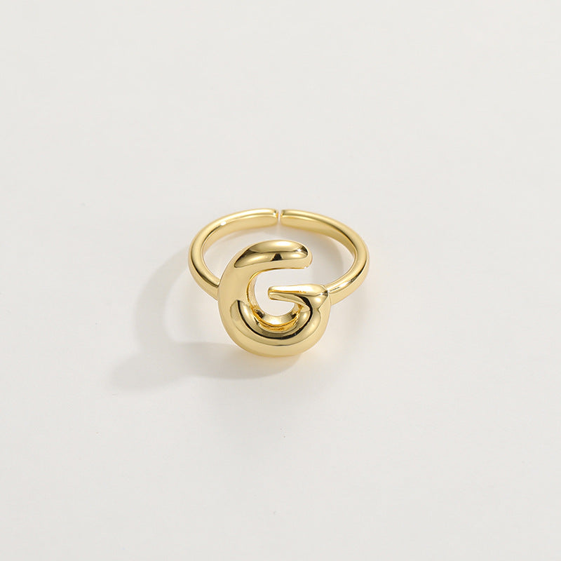 Personalized Fun Alphabet Initial Ring