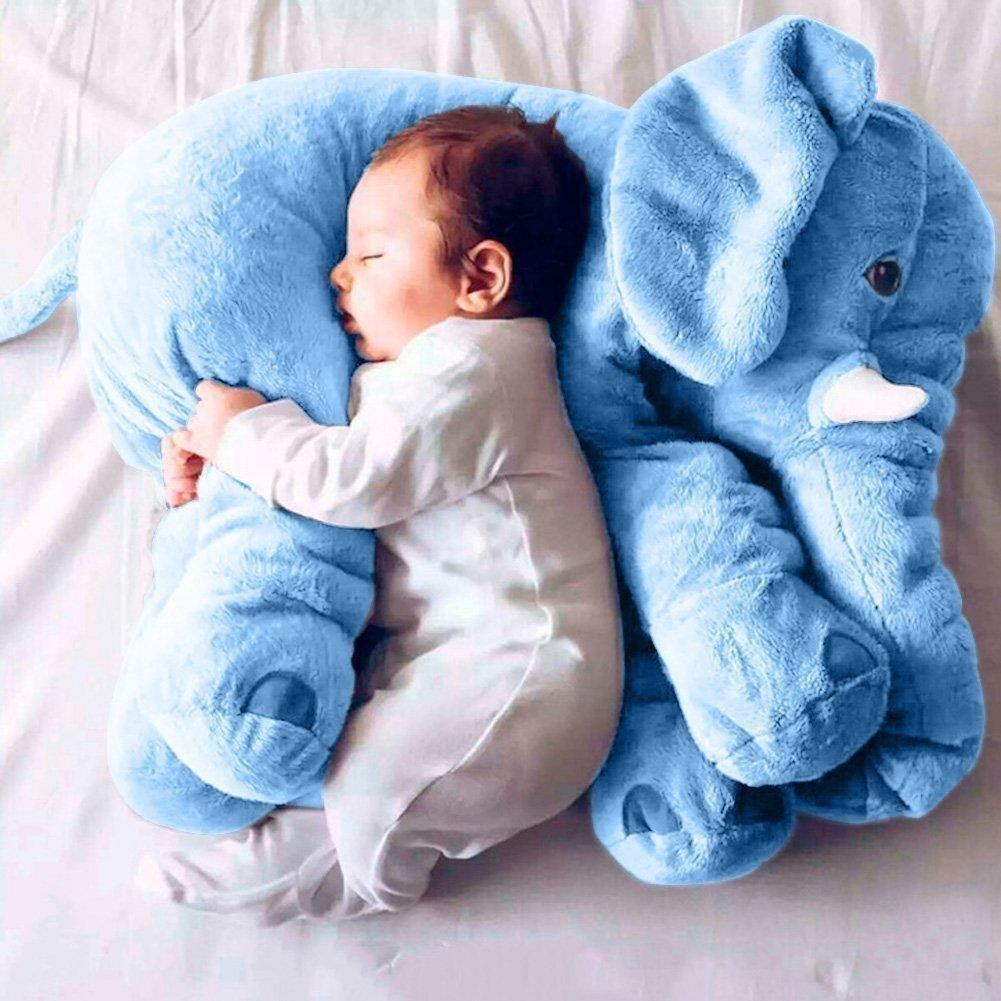 Big Soft Cuddly Elephant Pillow For Kids - Halri