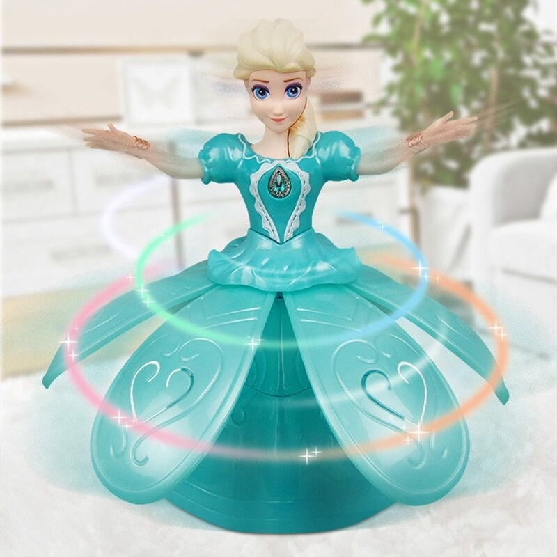 Girls' Interactive Dance Doll Light Music Magical ABS Plastic Toy