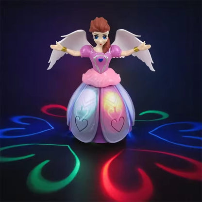 Girls' Interactive Dance Doll Light Music Magical ABS Plastic Toy