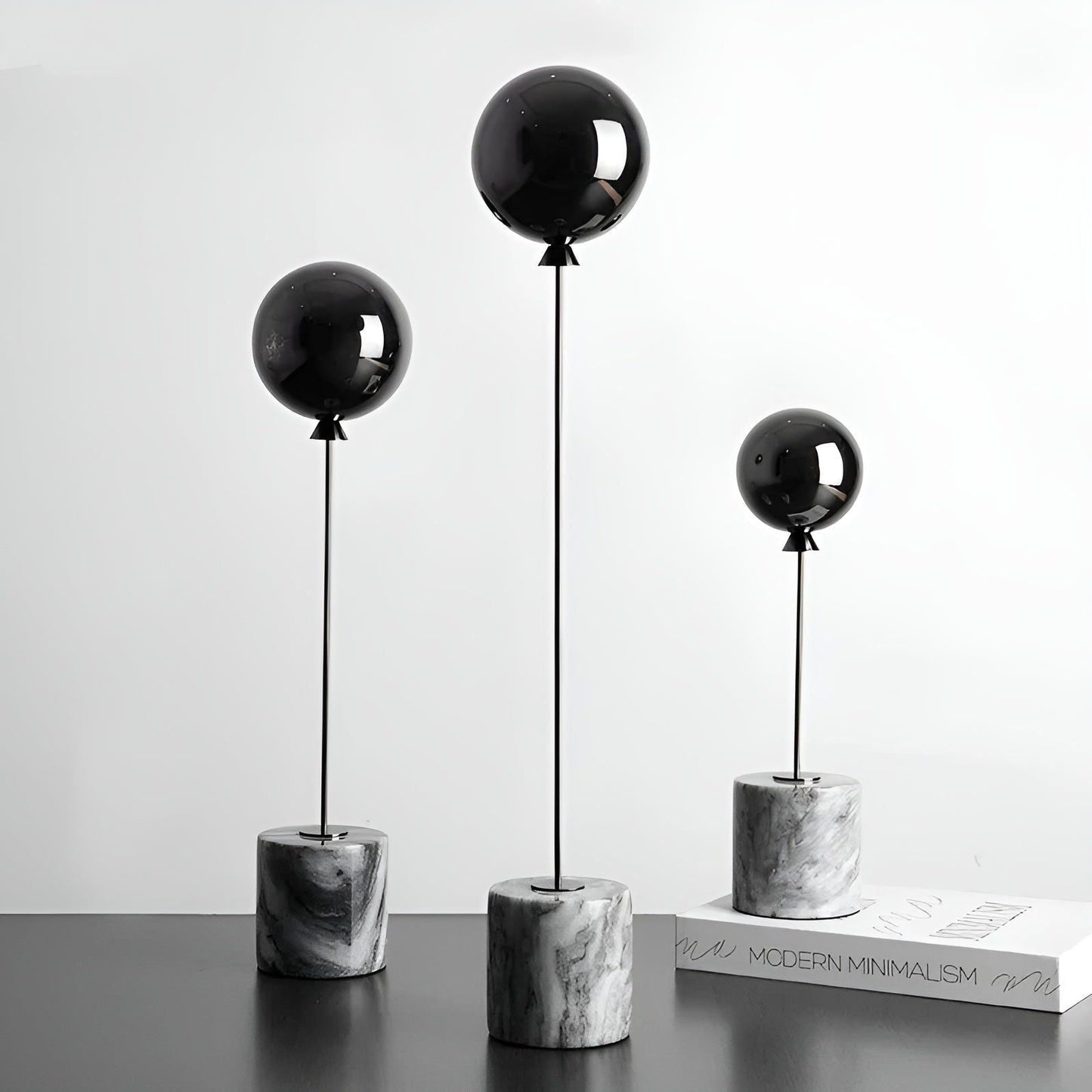 Luxury Metal Ornament with Stone Base for Modern Homes - Halri