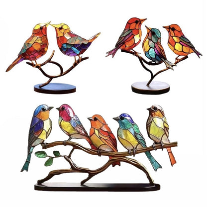Colorful Glass Bird Decorations - Halri