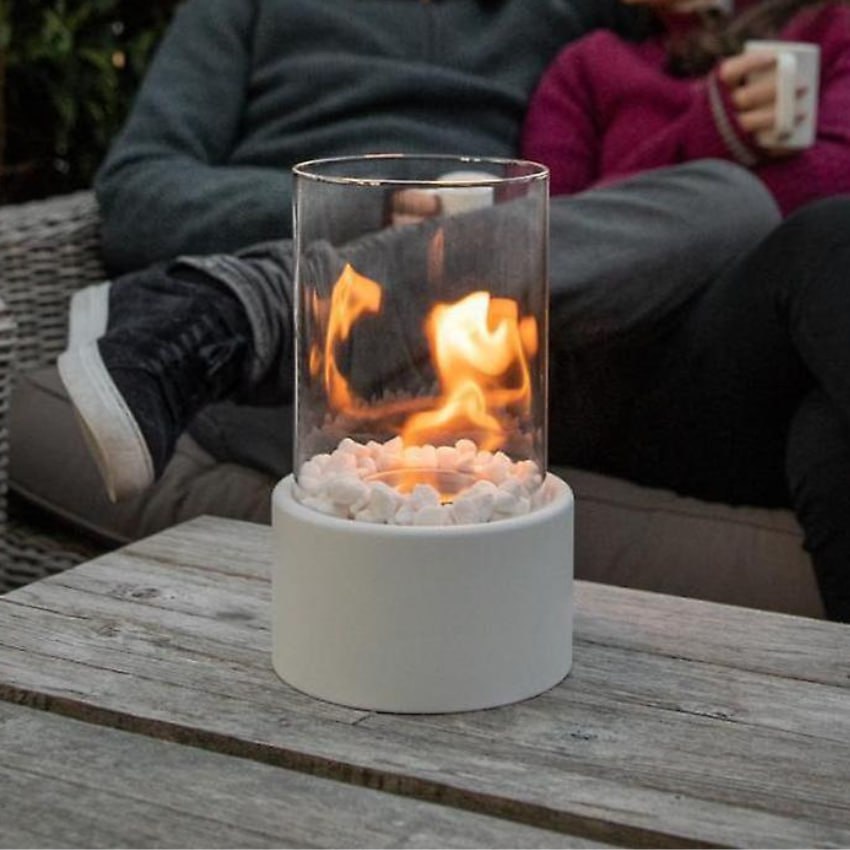 Modern Glass Indoor Electric Fire Pit Table