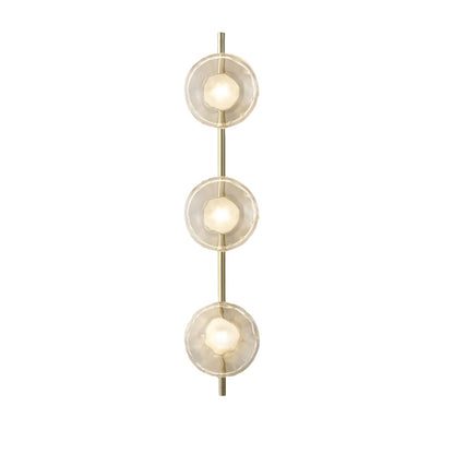 Simple Round Glass Wall Light in Modern Style