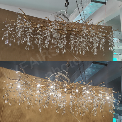 Elegant Crystal Drop Ceiling Light Fixture