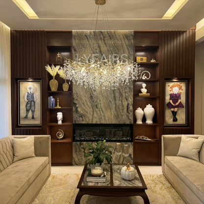 Elegant Crystal Drop Ceiling Light Fixture
