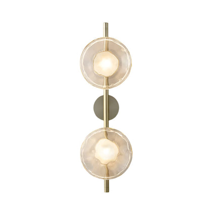 Simple Round Glass Wall Light in Modern Style