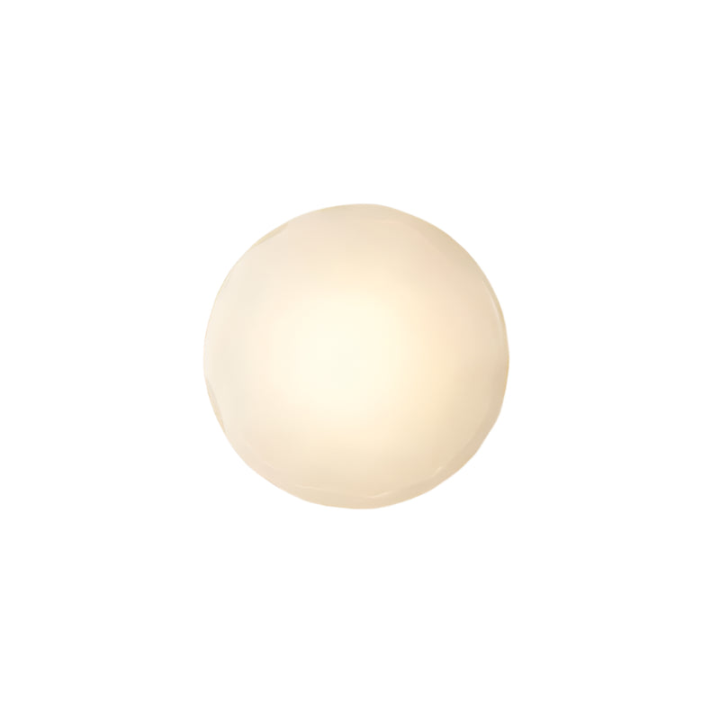 Simple Round Glass Wall Light in Modern Style