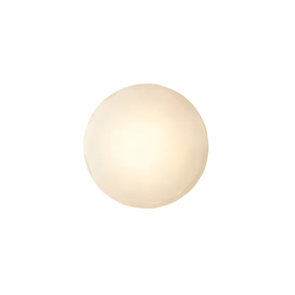 Simple Round Glass Wall Light in Modern Style