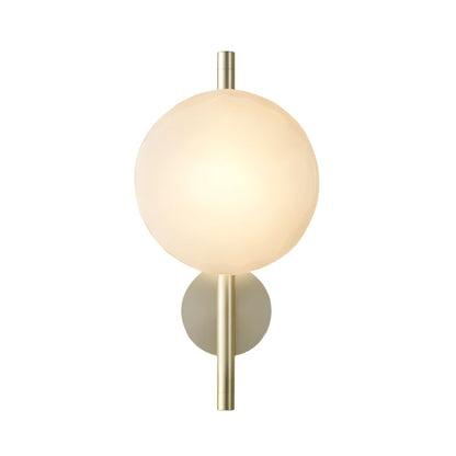 Simple Round Glass Wall Light in Modern Style