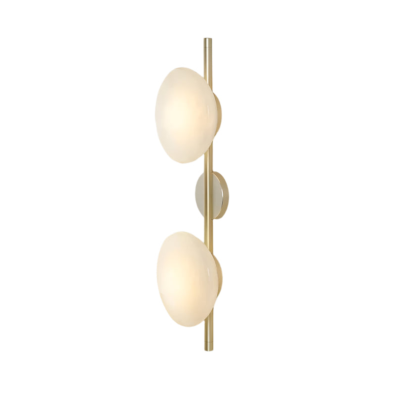 Simple Round Glass Wall Light in Modern Style