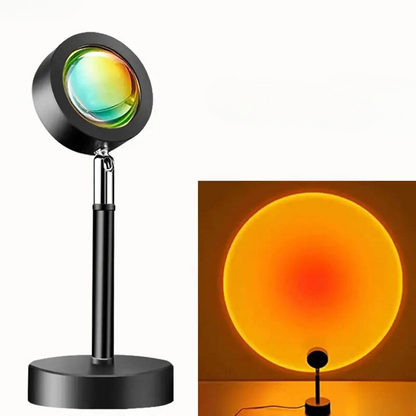 Warm Glow LED Projector with Sunset Effect and Remote