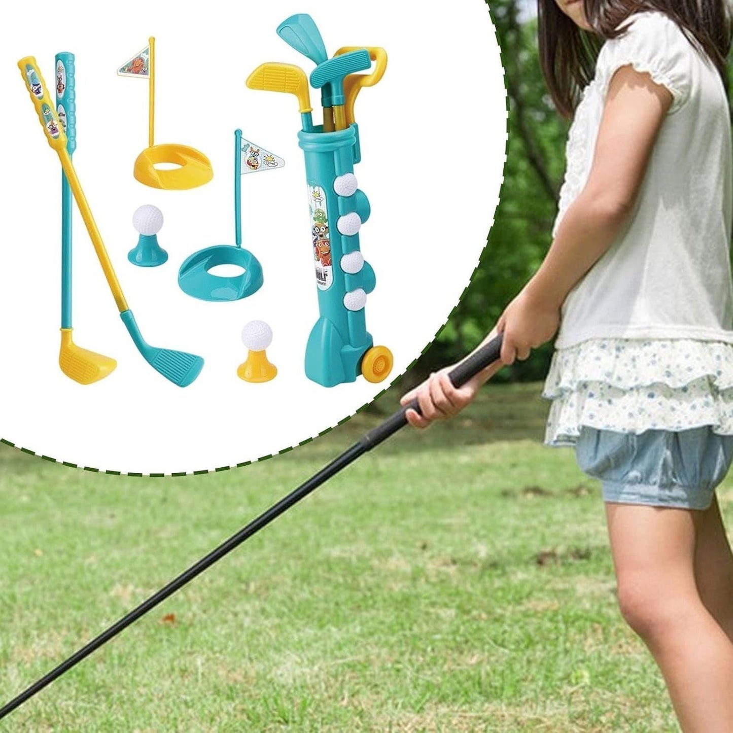 Golf Toy Set for Kids – Fun Indoor and Outdoor Mini Golf Practice Game, Safe for Ages 6+
