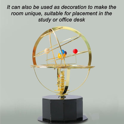 Grand Orrery Solar System Model with Metal Planetary Orbit Display, Educational Astronomy Tool, Safe for Ages 6+