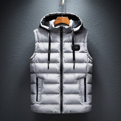 Warm Quilted Mens Vest Lightweight Puffer Jacket