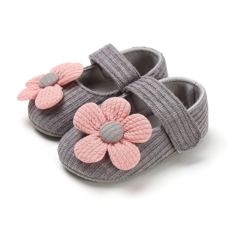Cute Floral Girl's First Walker Shoes