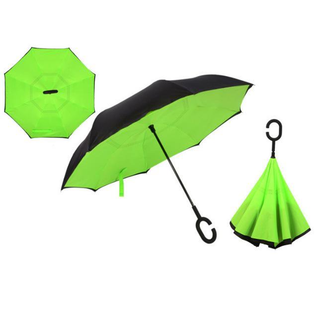 Waterproof Automatic Compact Reverse Umbrella