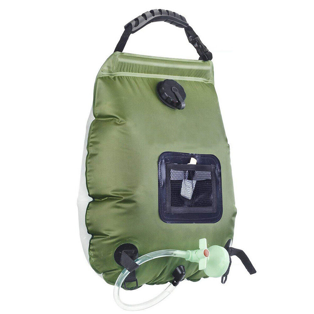 Compact Solar Heated Shower Bag for Camping