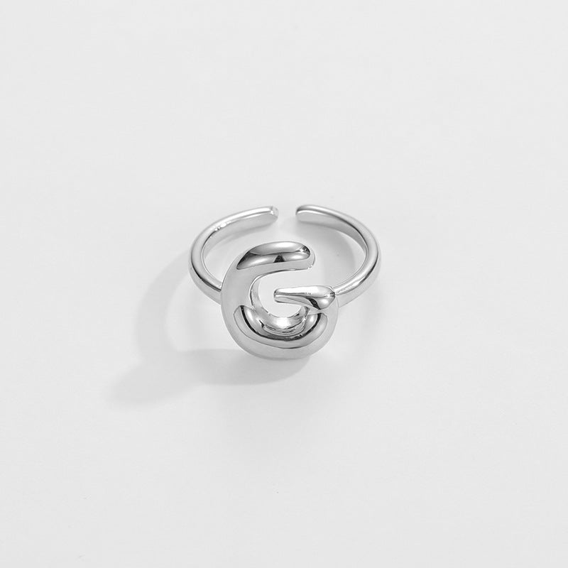 Personalized Fun Alphabet Initial Ring