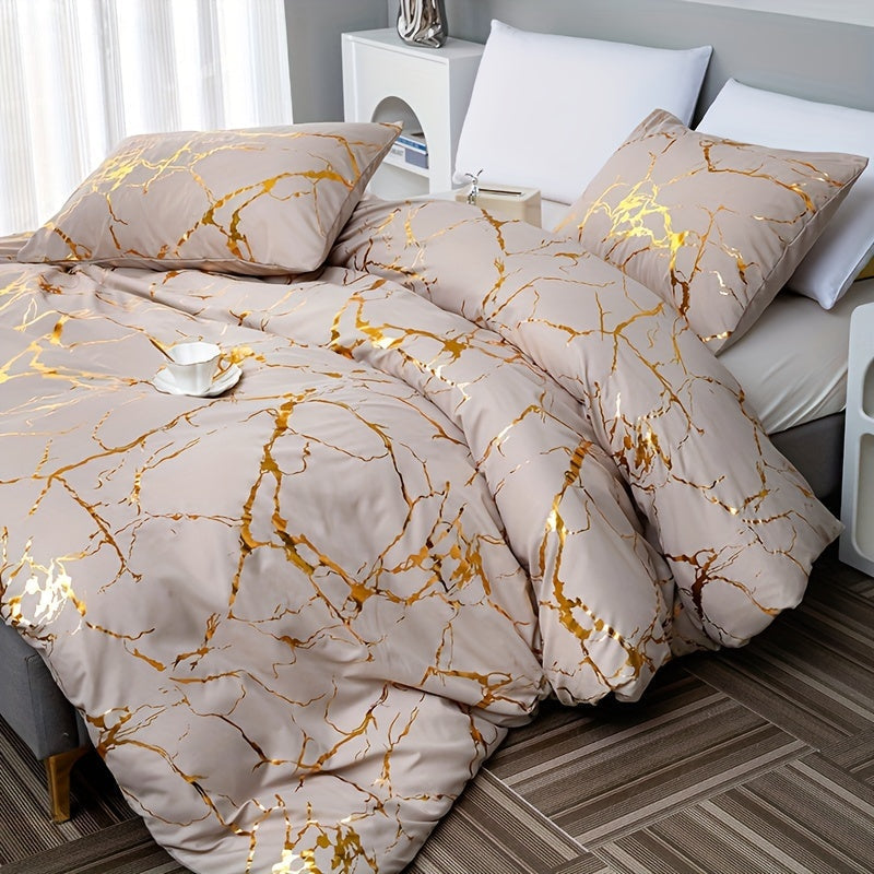 Soft Marble Pattern Bed Duvet Cover - Halri