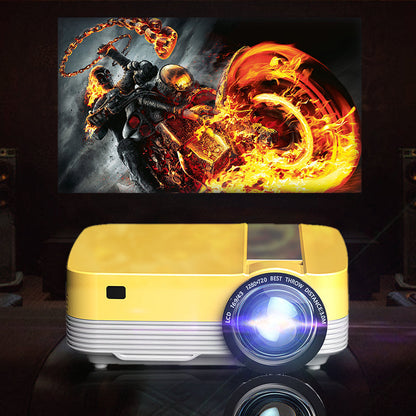 Compact Wireless HD Mini LED Projector for Laptop Phone