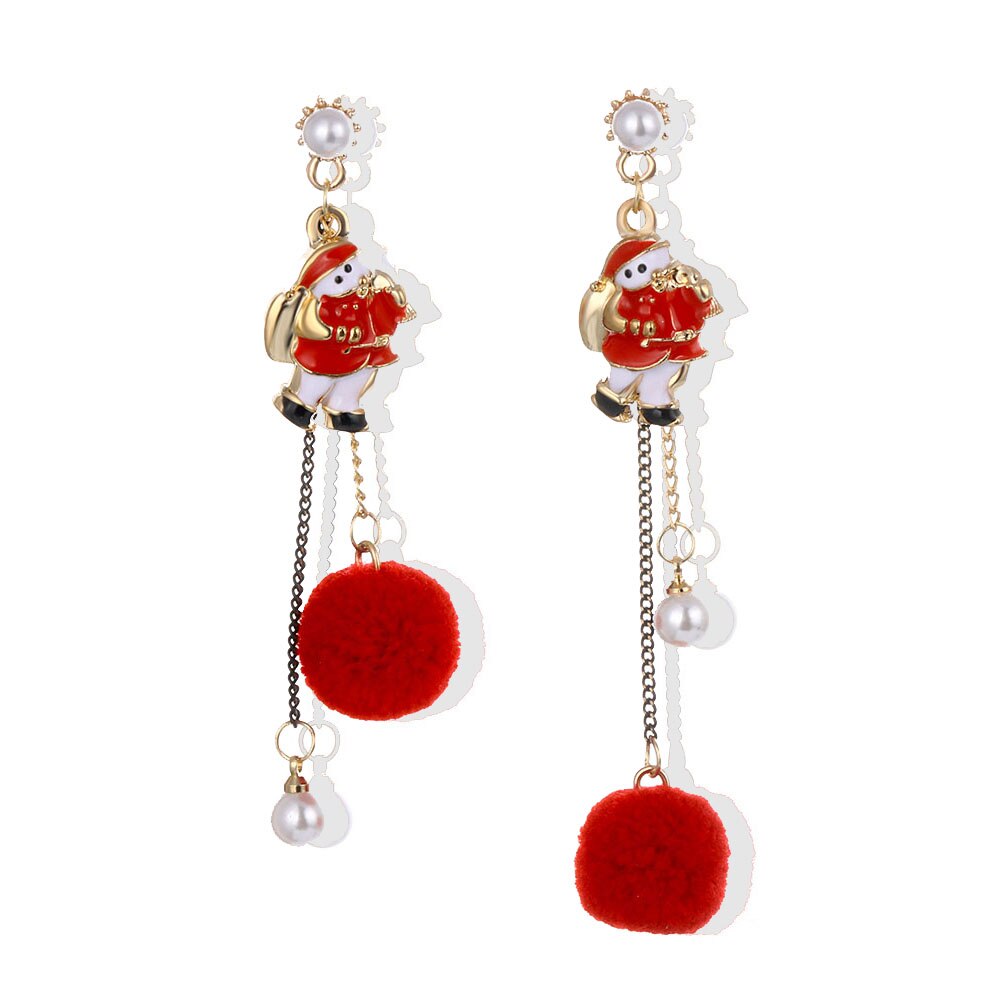 Christmas Tree Dangle Earrings