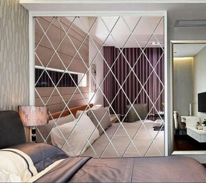 Stylish 3D Wall Mirror Triangle - Halri