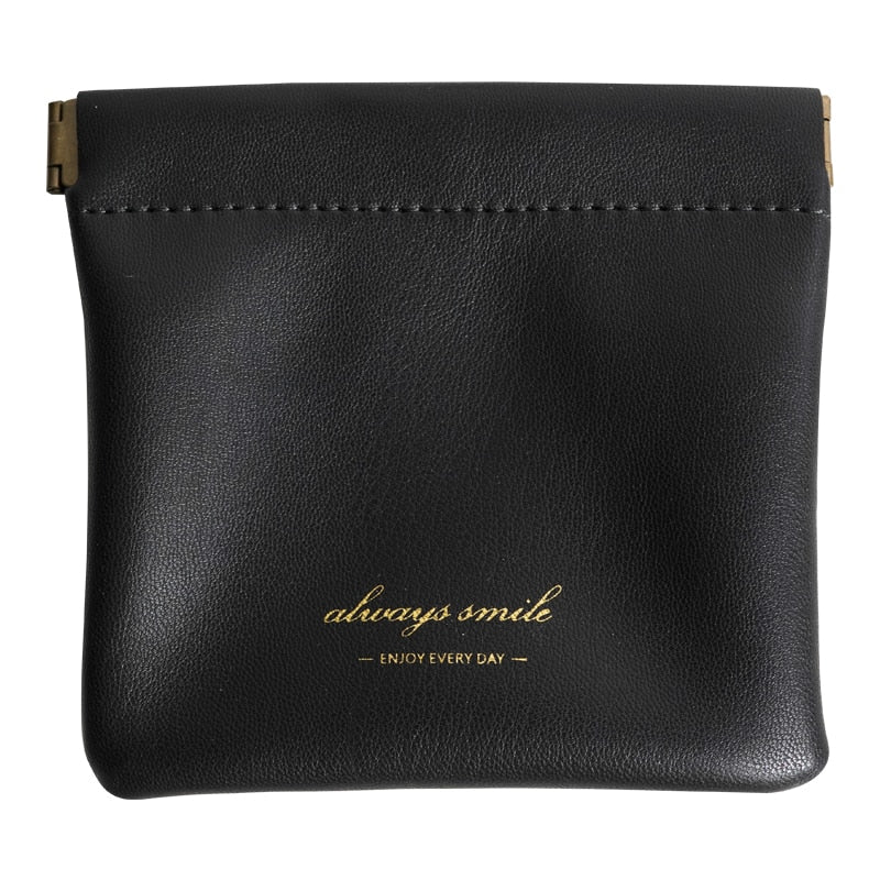 Compact Travel Leather Cosmetics Pouch - Halri