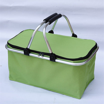 Portable Insulated Collapsible Outdoor Picnic Basket