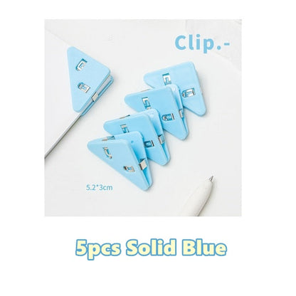 Colorful Page Triangle Book Mark Clip