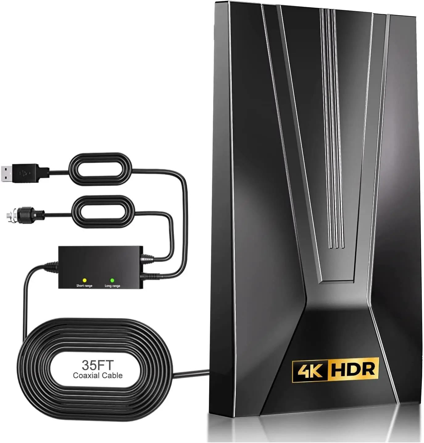 HD Indoor TV Antenna with Amplifier and Stand