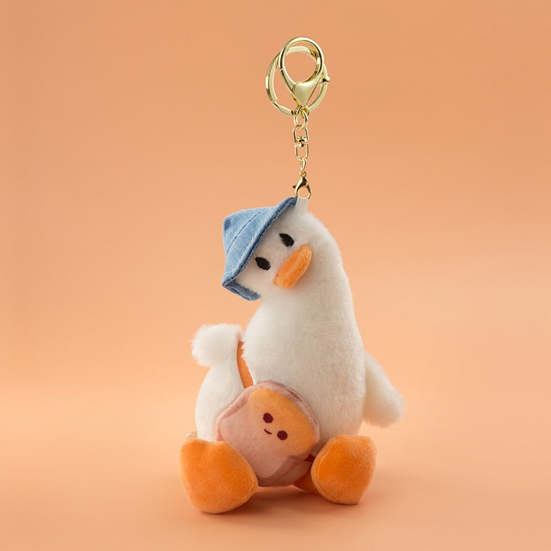 Fun Quirky Duck Figurine Keychain - Halri