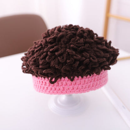 Fun Kids Colorful Messy Hair Hat