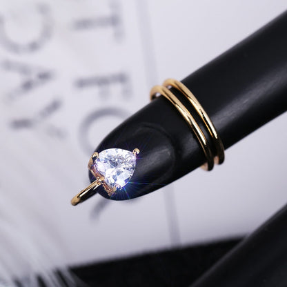 Edgy Metal Slim Stacking Rings