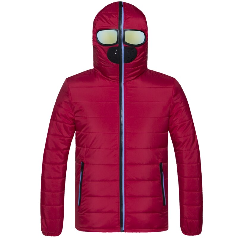 Warm Hooded Parka with Face Mask and Goggles